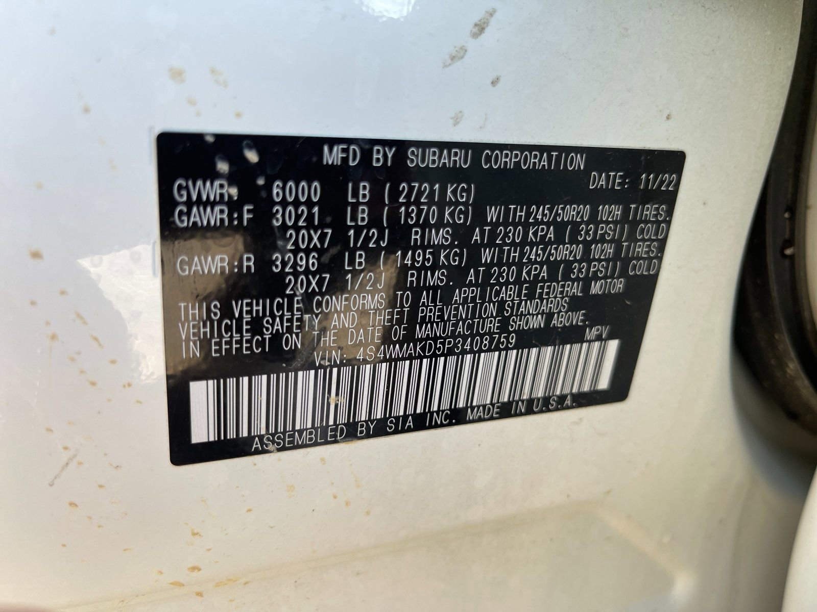 Used 2023 Subaru Ascent Onyx Edition Limited image 35