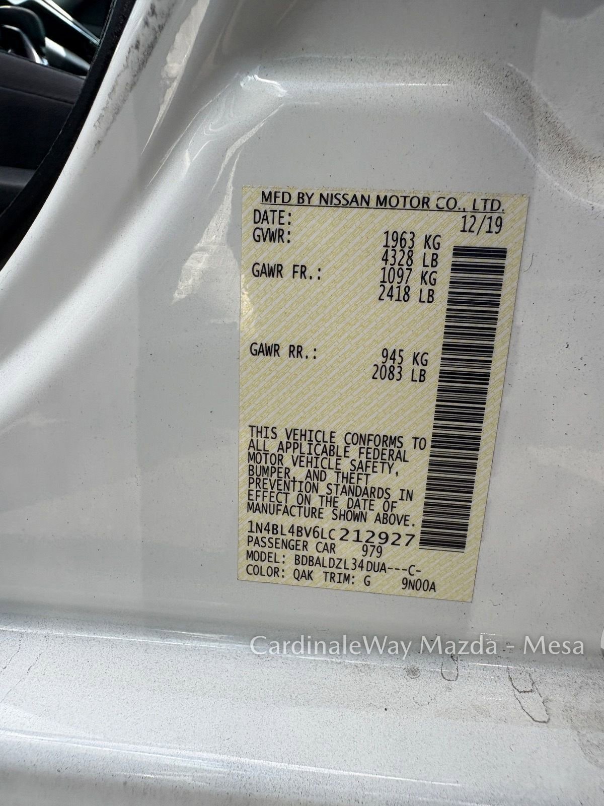 Used 2020 Nissan Altima 2.5 S image 12