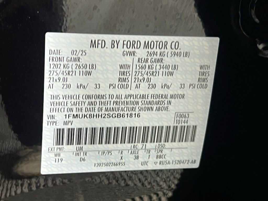 Used 2025 Ford Explorer Platinum w/ LUX Leather Package image 36