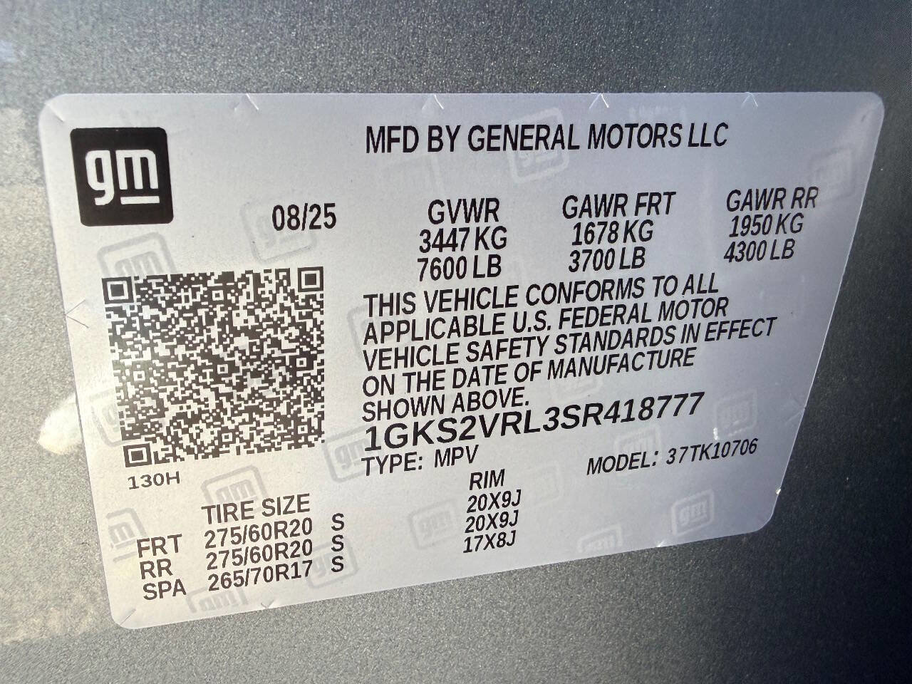 Used 2025 GMC Yukon AT4 Ultimate w/ LPO, Floor Liner Package image 48