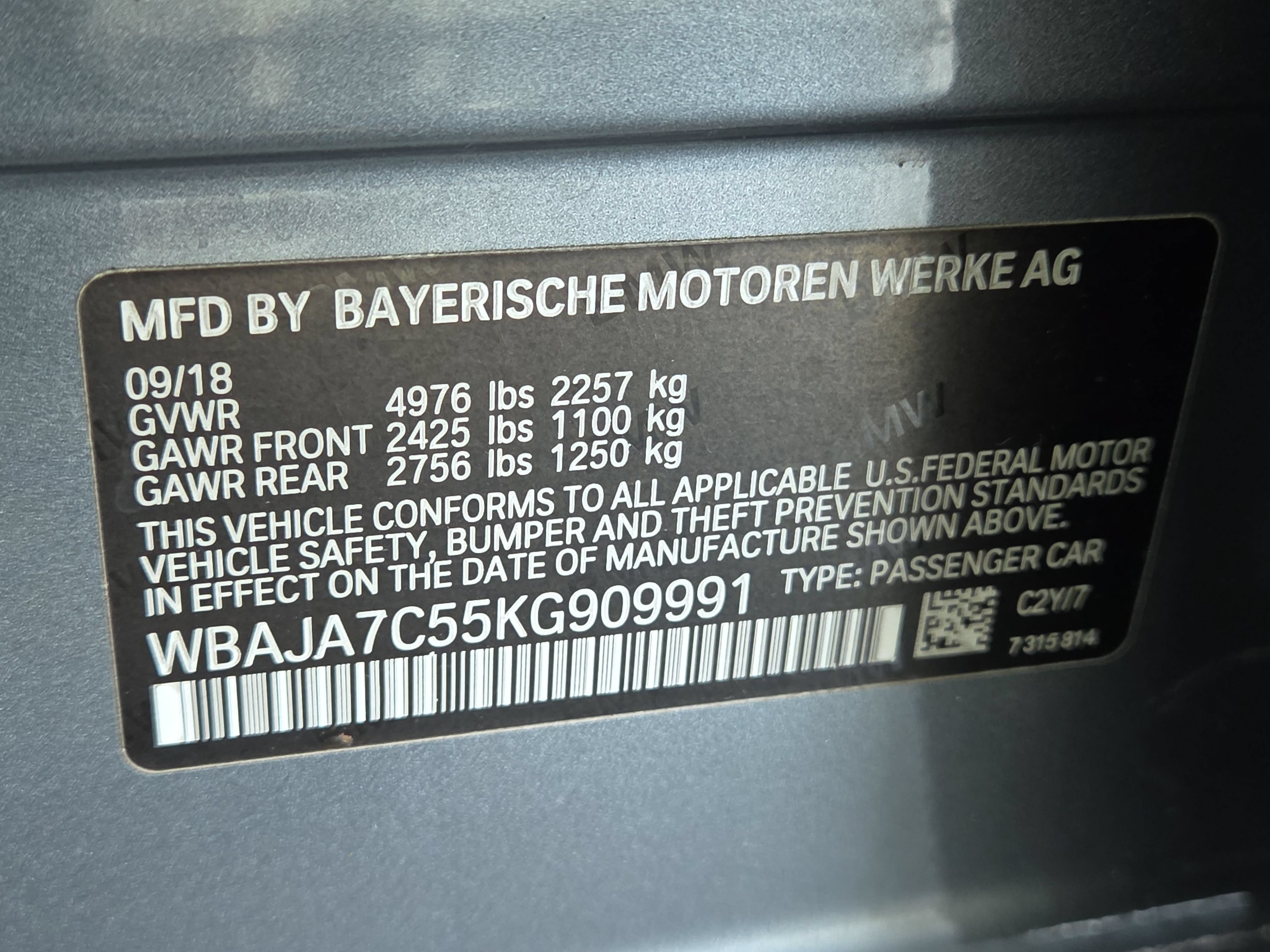 Used 2019 BMW 530i xDrive w/ Convenience Package AWD/4WD image 33