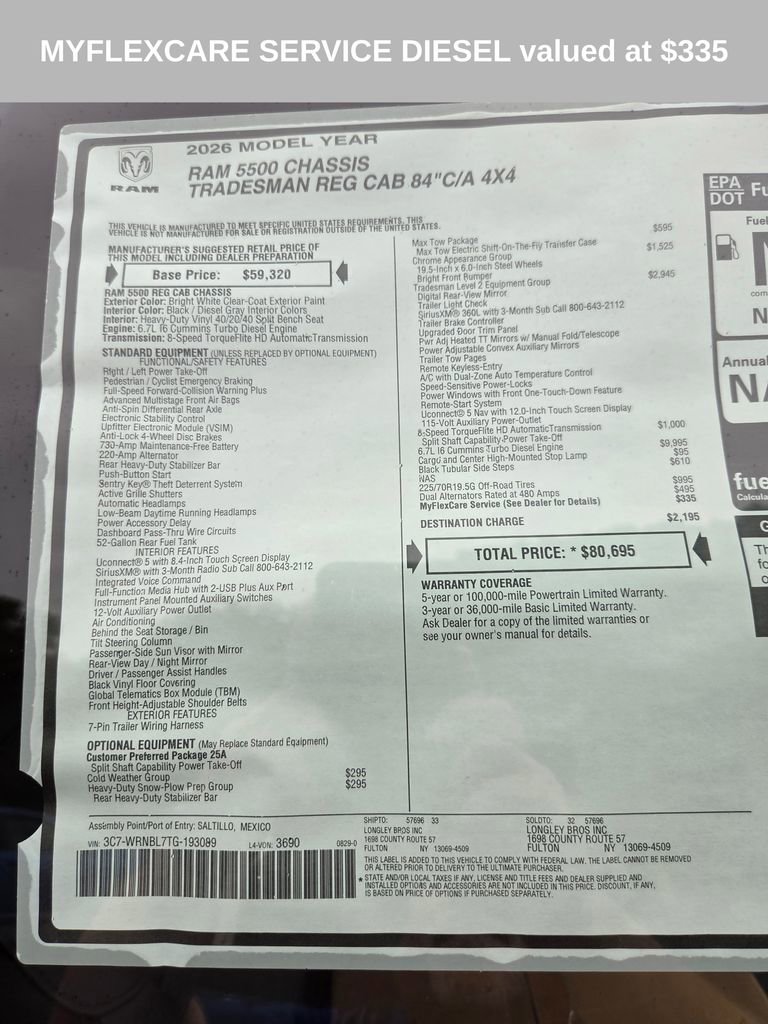 New 2026 RAM 5500 Tradesman image 10