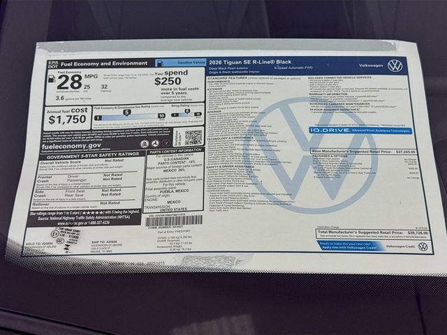 New 2026 Volkswagen Tiguan SE R-Line FWD image 19
