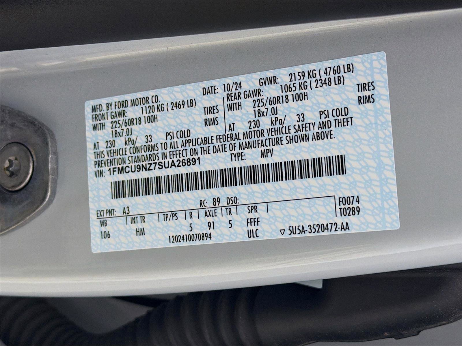 Used 2025 Ford Escape ST-Line Select w/ Tech Pack #1 AWD/4WD image 30