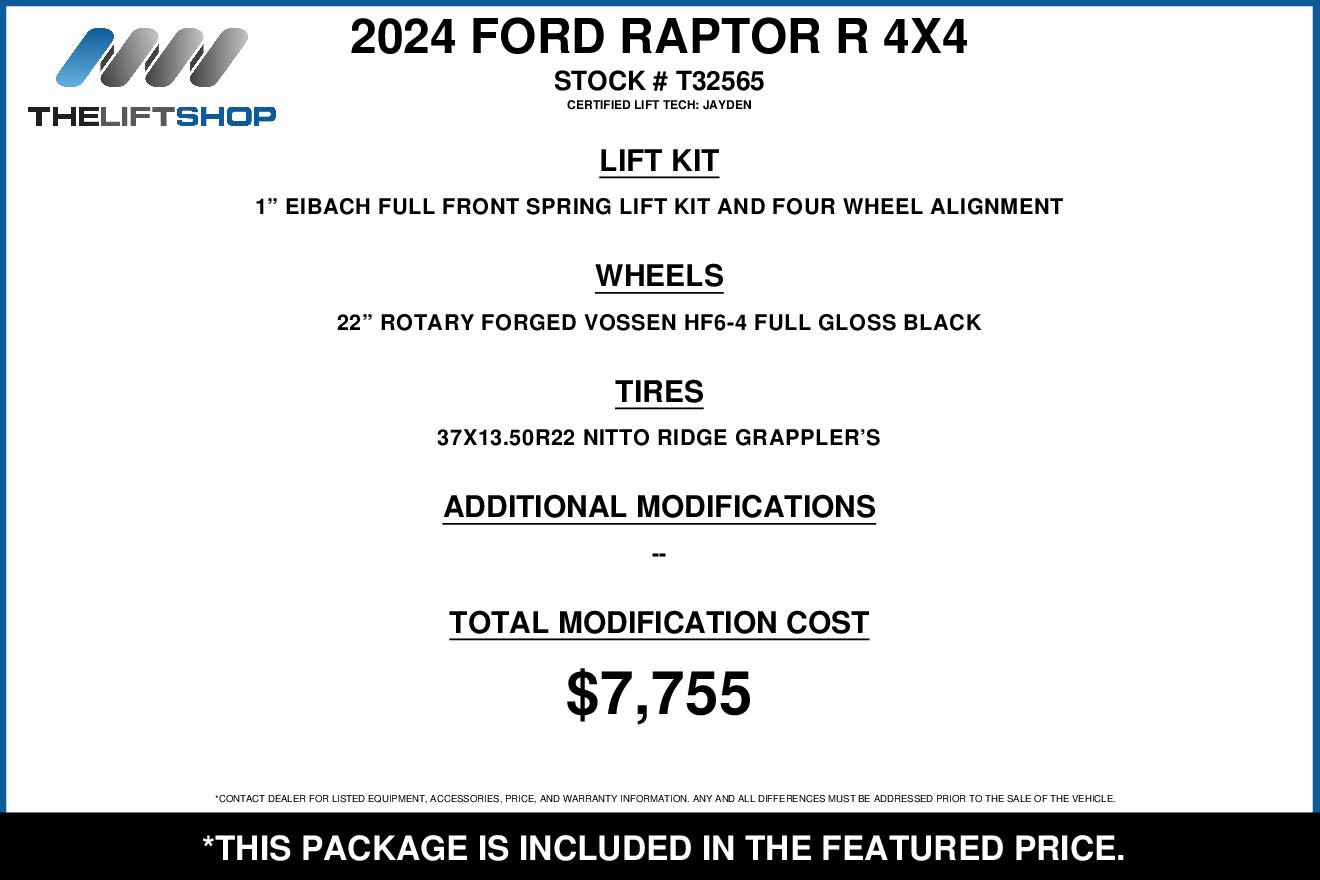 Used 2024 Ford F150 Raptor w/ Equipment Group 803A Raptor R video 2