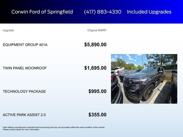 Used 2024 Ford Explorer ST w/ Equipment Group 401A AWD/4WD image 6