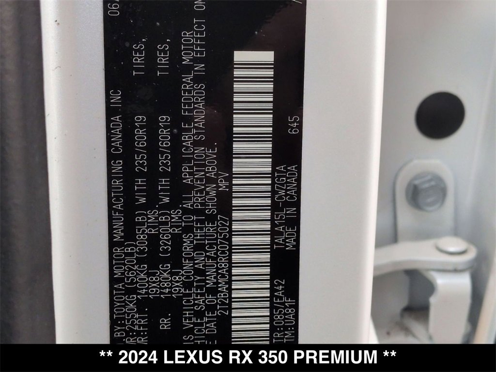 Used 2024 Lexus RX 350 Premium w/ Convenience Package image 31