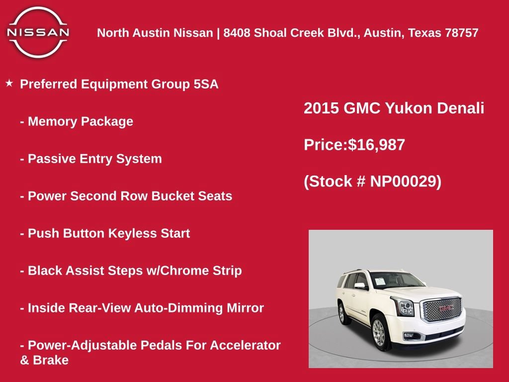 Used 2015 GMC Yukon Denali w/ Premium Package AWD/4WD image 11