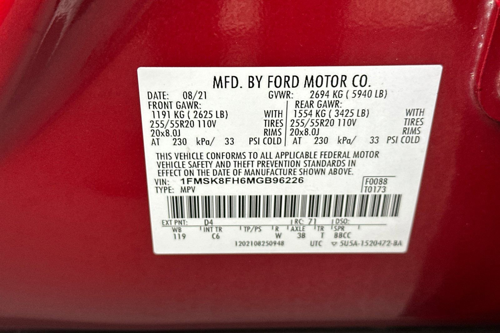 Used 2021 Ford Explorer Limited w/ Equipment Group 301A image 31