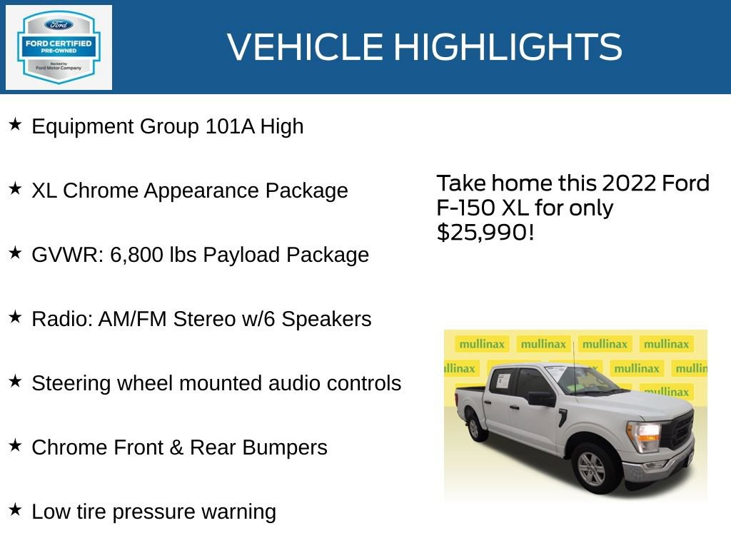 Used 2022 Ford F150 XL w/ Equipment Group 101A High image 23