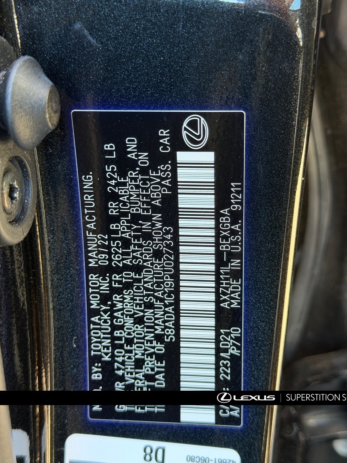 Used 2023 Lexus ES 300h w/ Premium Package FWD image 13