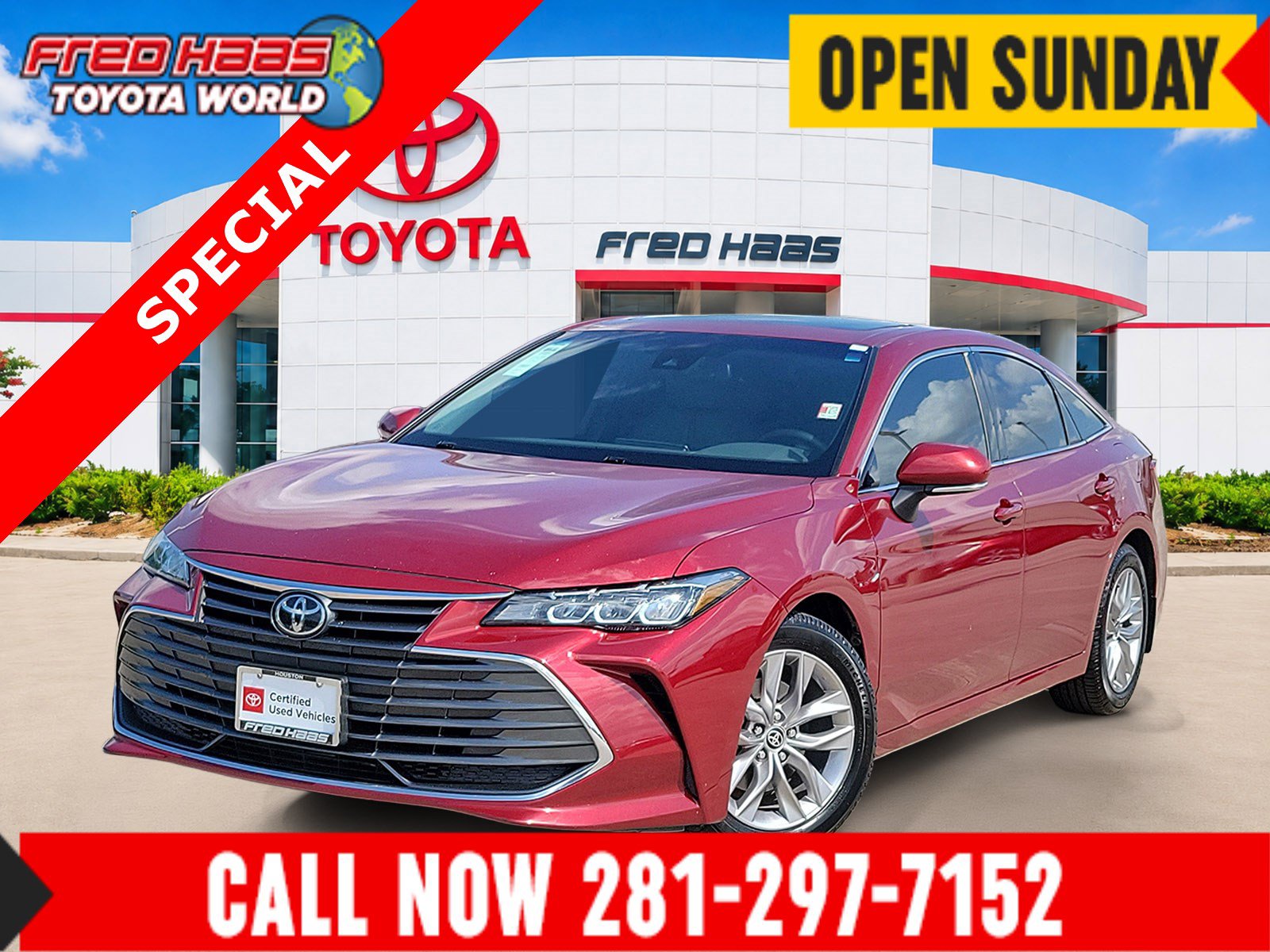 Certified 2022 Toyota Avalon XLE w/ Moonroof Package