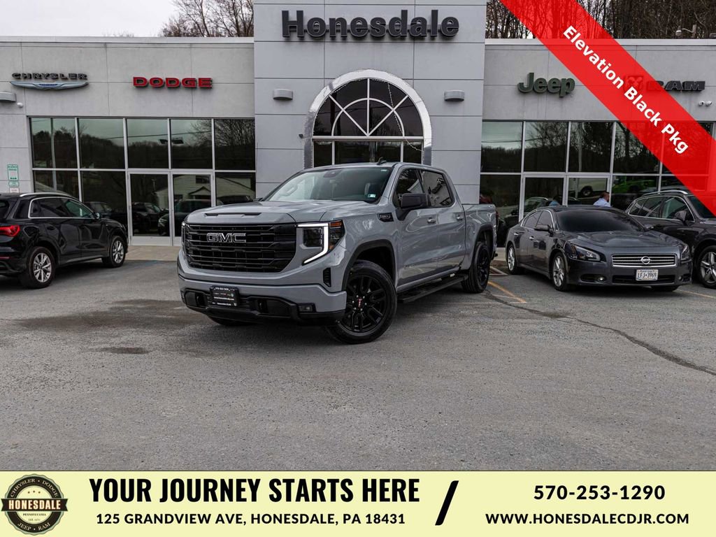 Used 2024 GMC Sierra 1500 Elevation w/ LPO, Elevation Black Package AWD/4WD image 1