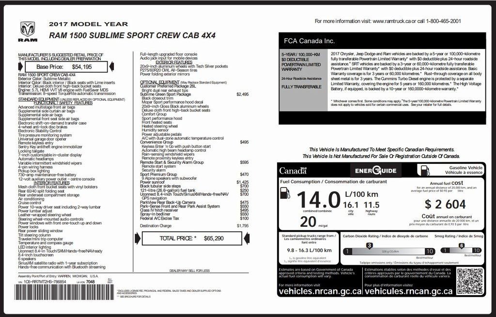 Used 2017 RAM 1500 Sport w/ Sublime Green Sport Package image 40