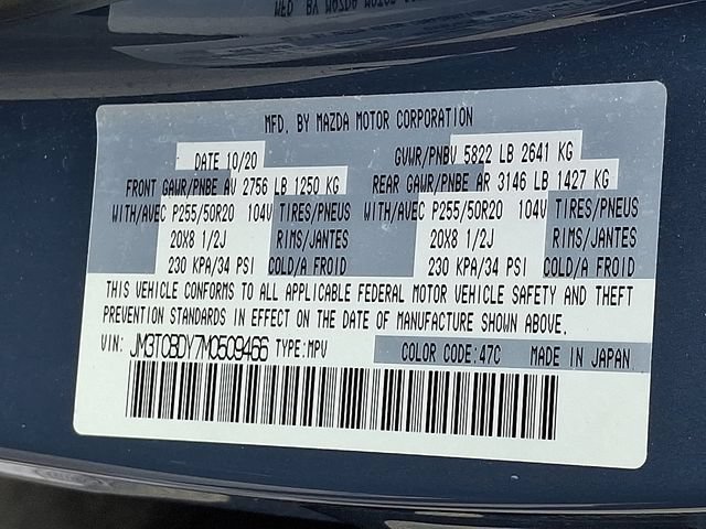Used 2021 MAZDA CX-9 Carbon Edition AWD/4WD image 25