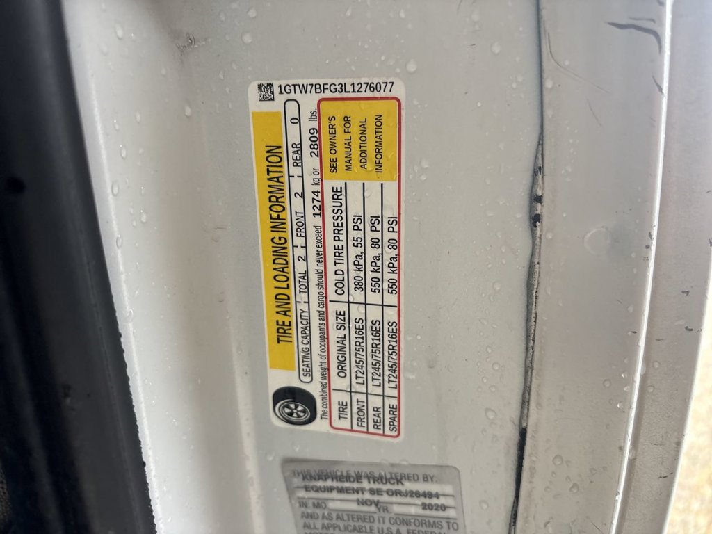 Certified 2020 GMC Savana 2500 Extended w/ Driver Convenience Package RWD image 30