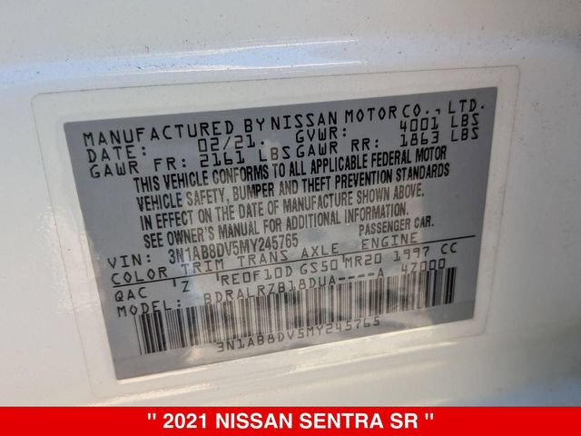 Used 2021 Nissan Sentra SR FWD image 40