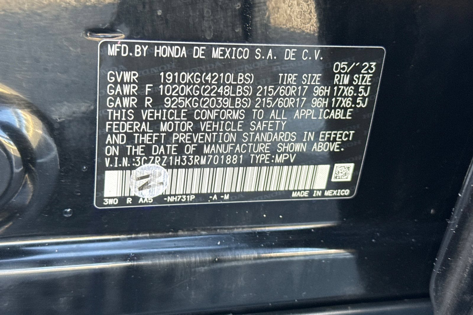 Used 2024 Honda HR-V LX image 39