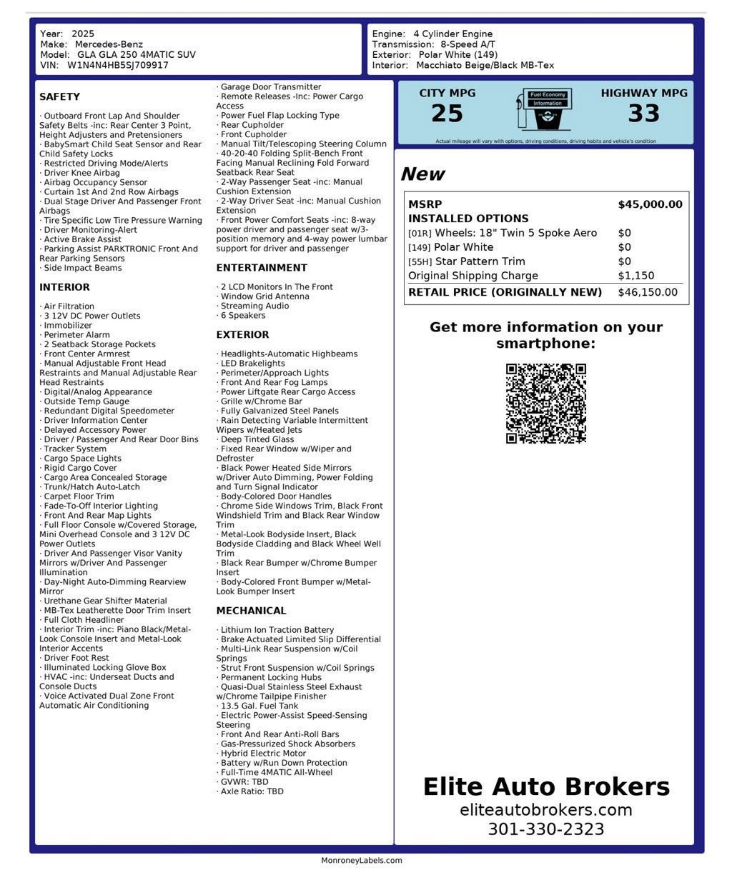 Used 2025 Mercedes-Benz GLA 250 4MATIC image 47