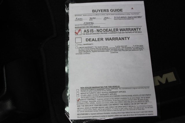 Used 2021 RAM 3500 Big Horn image 40