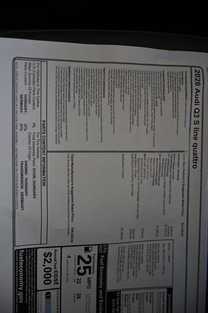 New 2026 Audi Q3 quattro 2.0T AWD/4WD image 23