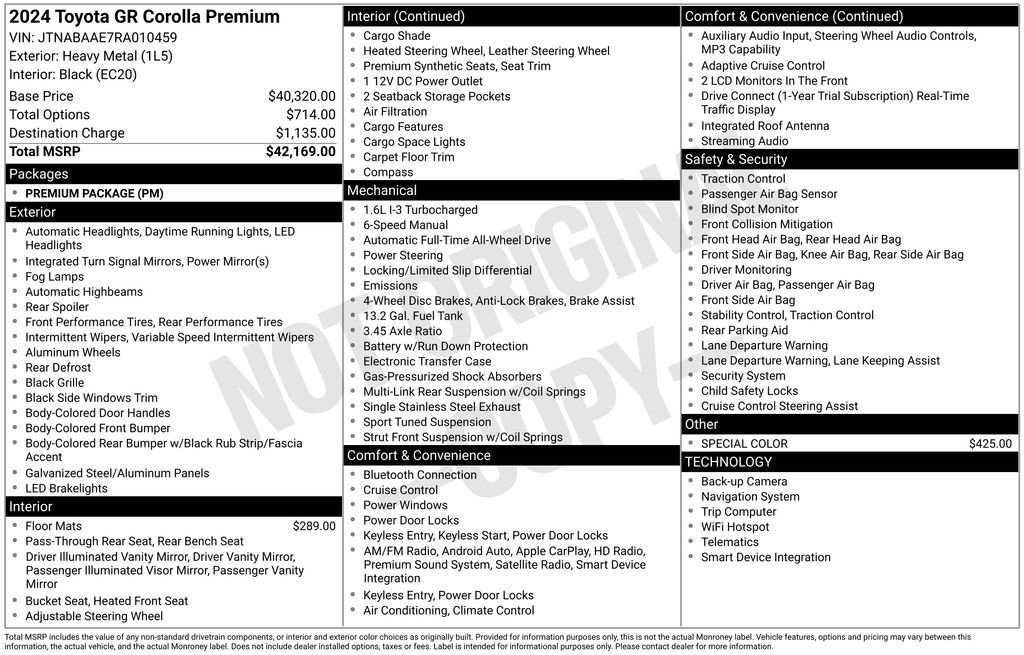 Used 2024 Toyota Corolla GR image 7