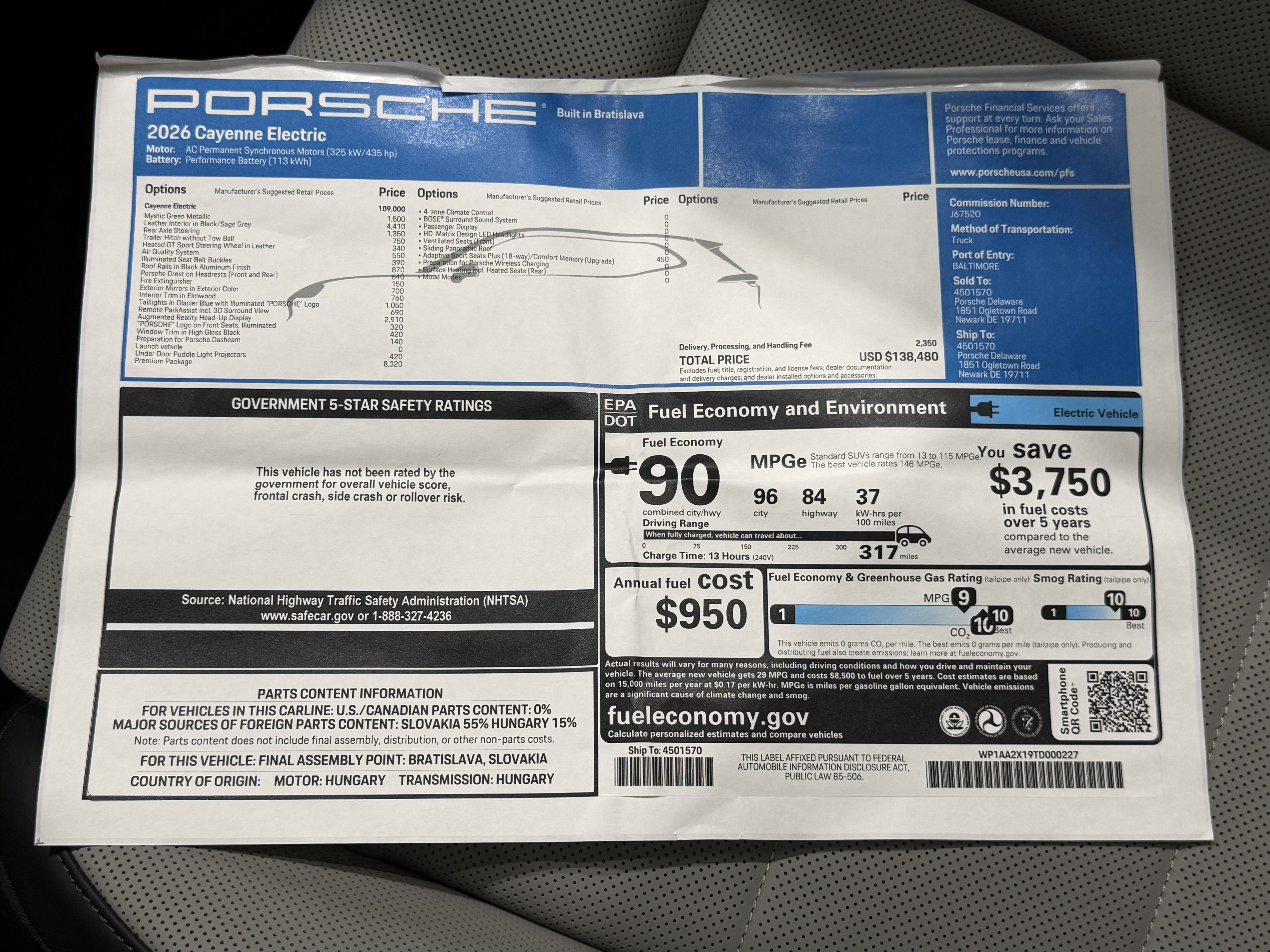 New 2026 Porsche Cayenne Electric AWD/4WD image 62