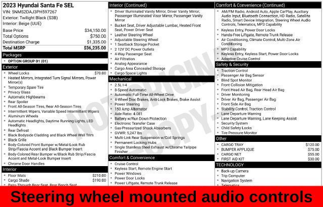Used 2023 Hyundai Santa Fe SEL AWD/4WD image 21