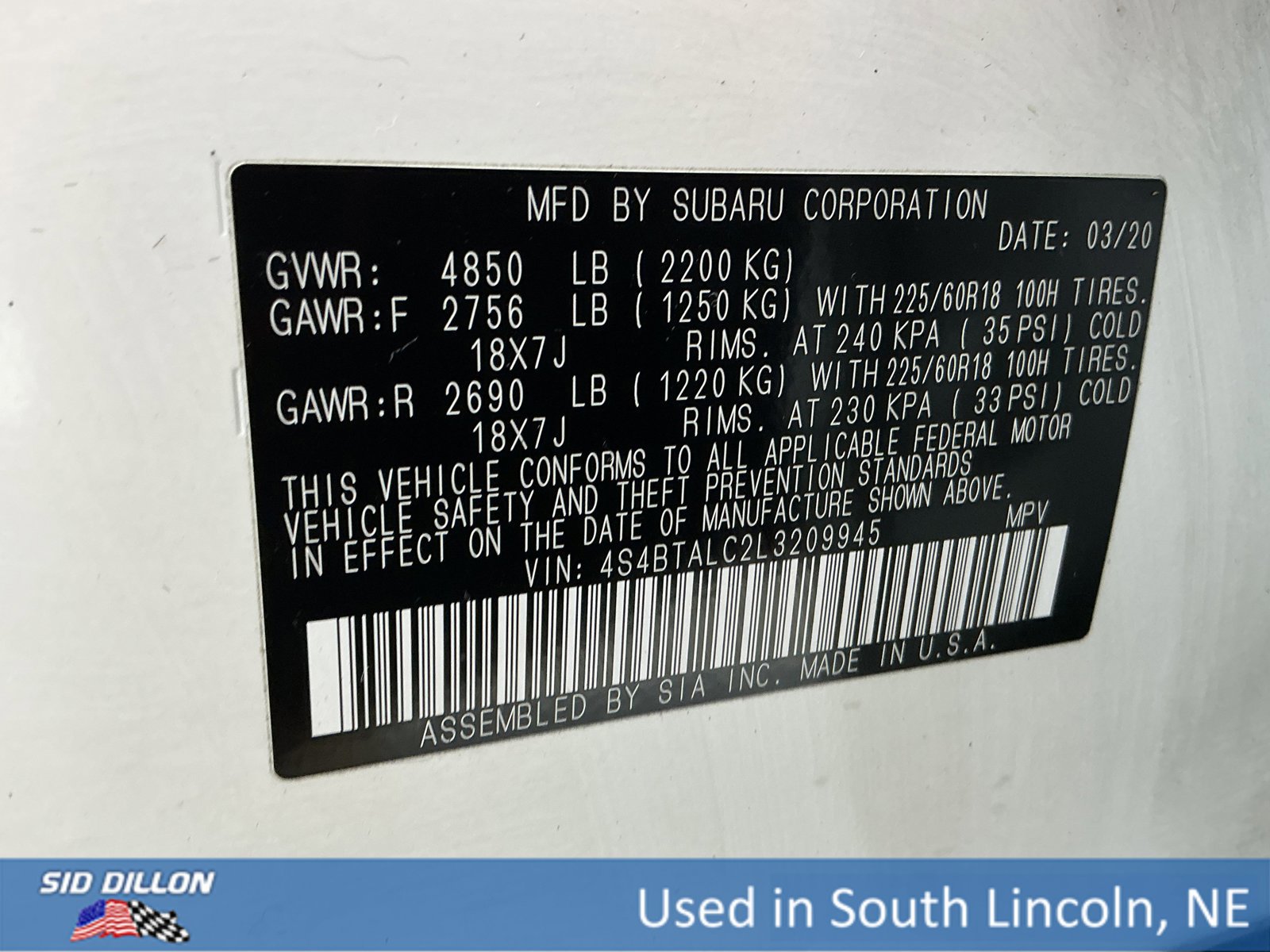 Used 2020 Subaru Outback Limited image 14