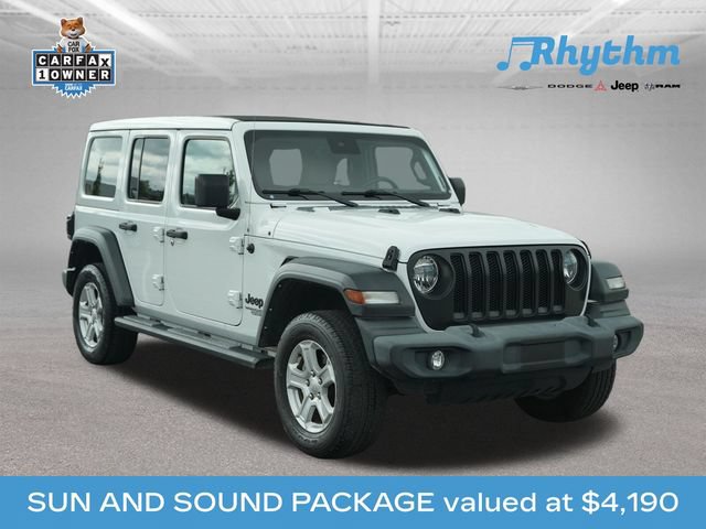Used 2021 Jeep Wrangler Unlimited Sport w/ Sun And Sound Package