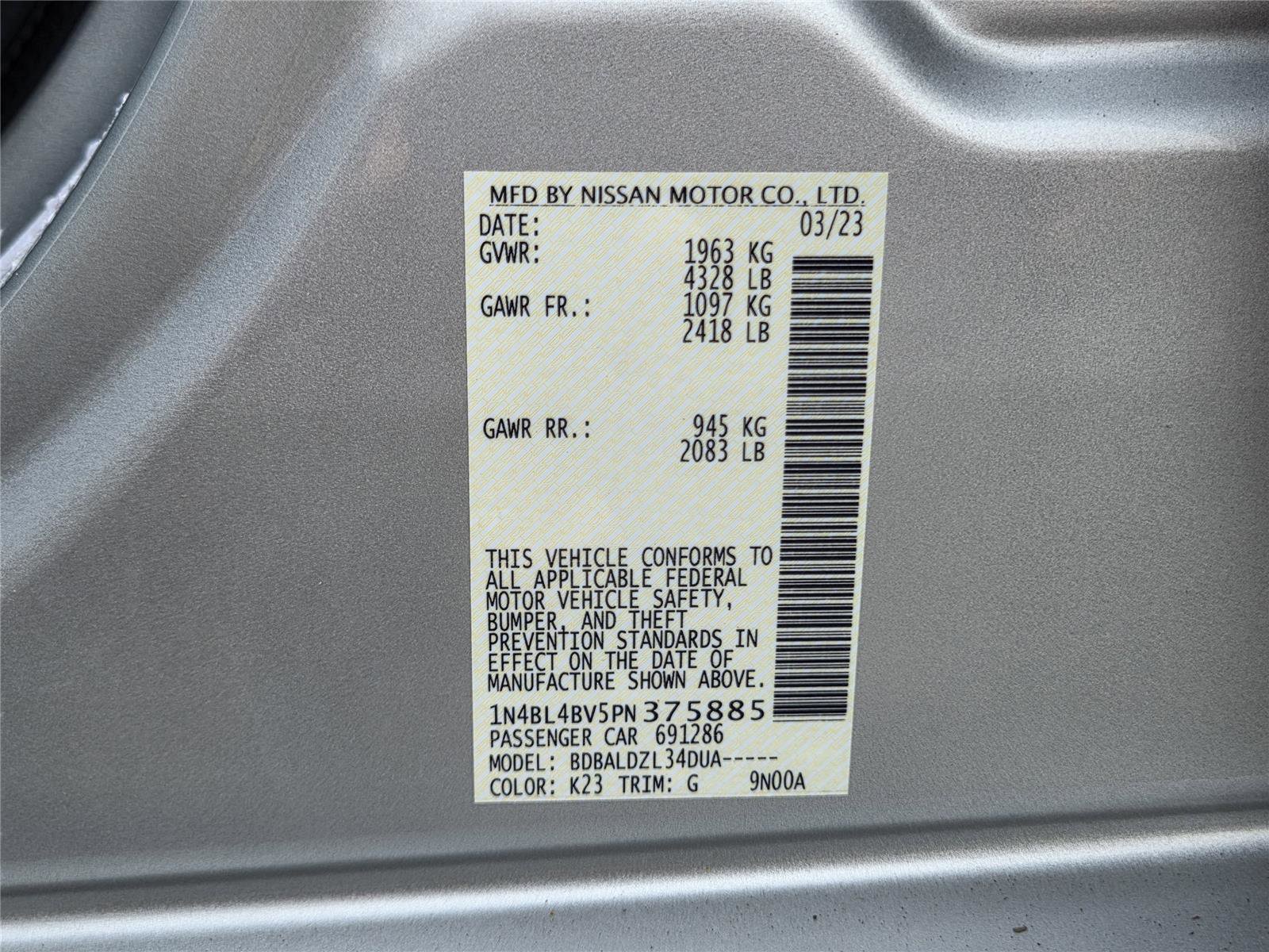 Used 2023 Nissan Altima 2.5 S image 26