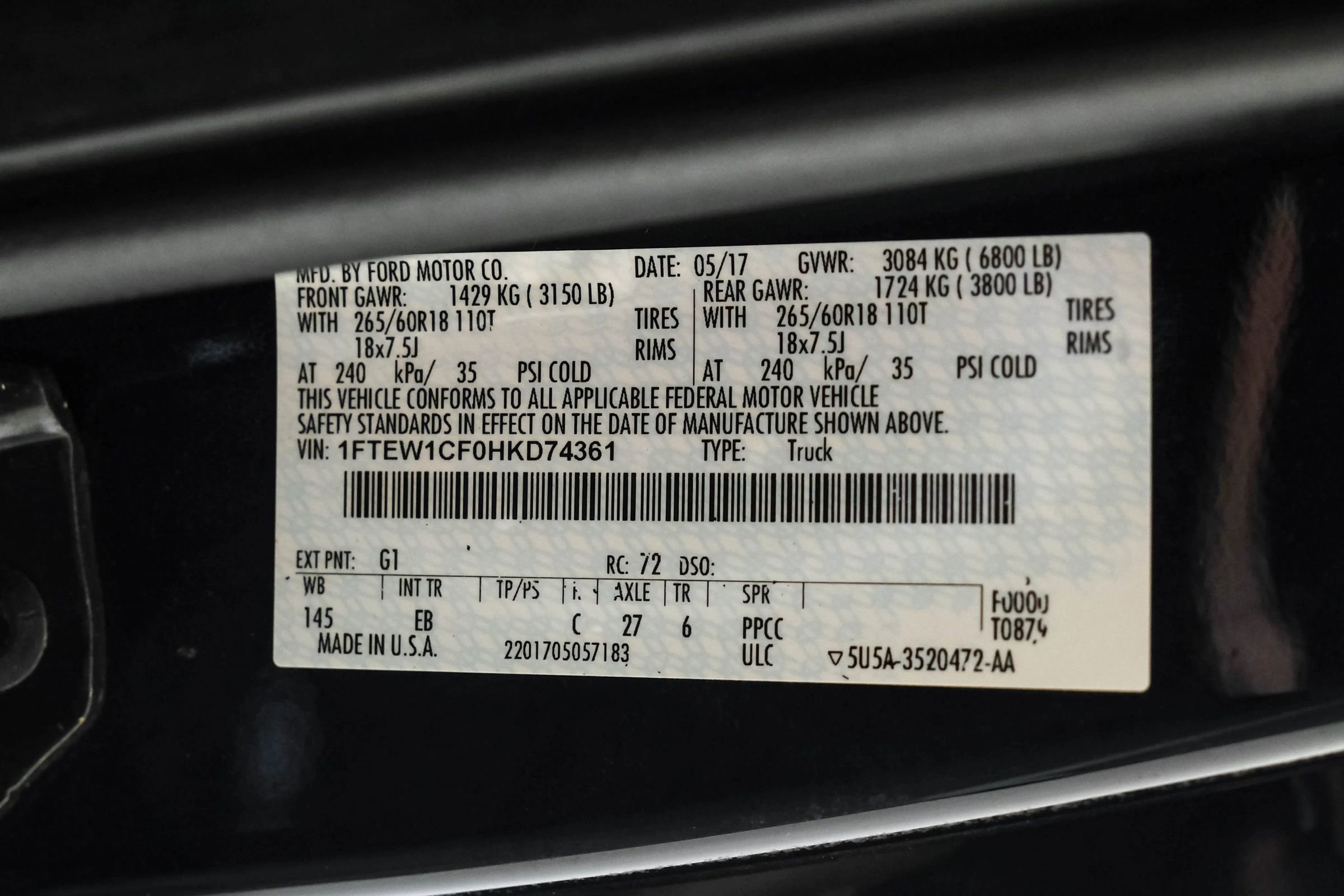 Used 2017 Ford F150 Lariat RWD image 50