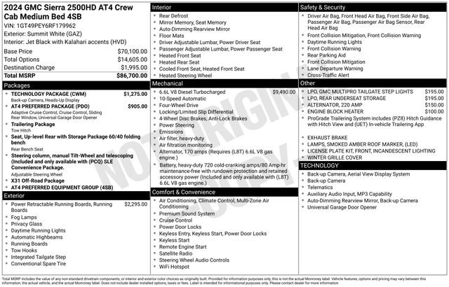 Used 2024 GMC Sierra 2500 AT4 w/ Technology Package image 9