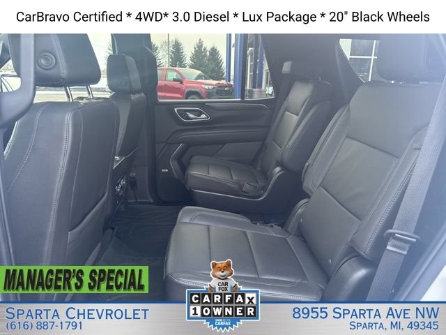 Certified 2023 Chevrolet Tahoe LT w/ Luxury Package AWD/4WD image 20