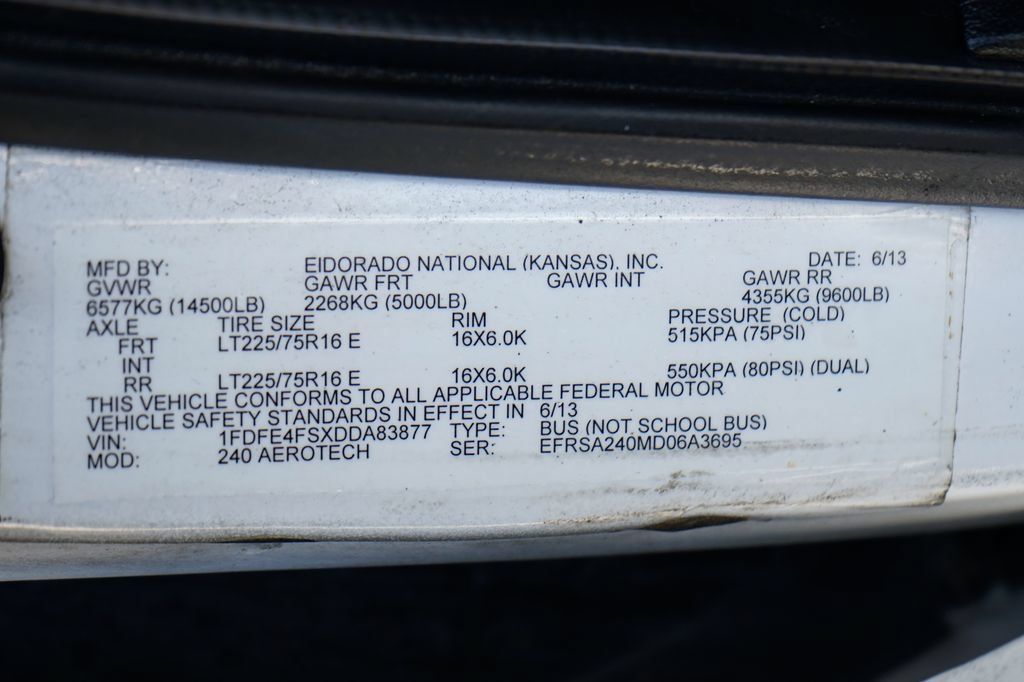 Used 2013 Ford E-450 and Econoline 450 Super Duty w/ Shuttle Bus Prep Pkg RWD image 48