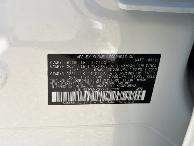New 2027 Subaru Ascent Touring AWD/4WD image 26