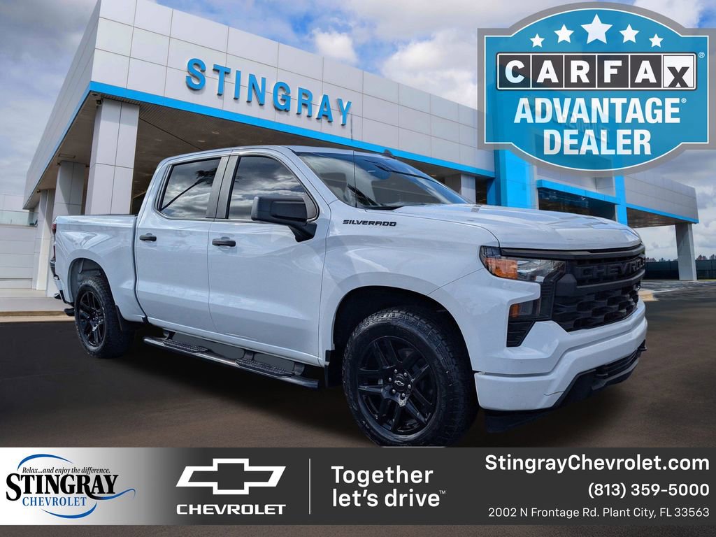 Used 2023 Chevrolet Silverado 1500 Custom w/ LPO, Dark Essentials Package image 1