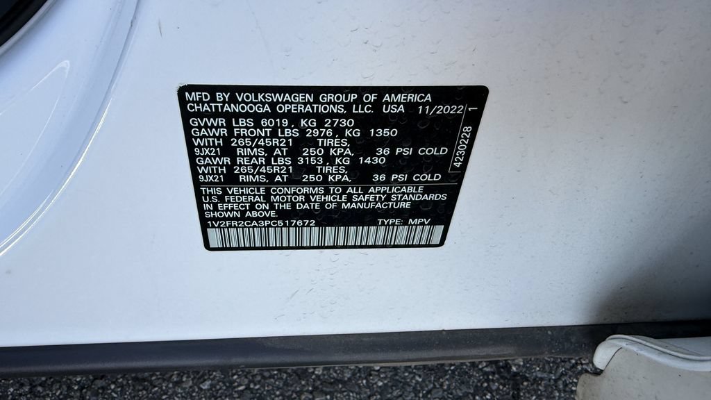 Used 2023 Volkswagen Atlas SEL Premium AWD/4WD image 6