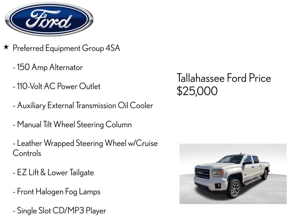 Used 2015 GMC Sierra 1500 SLT w/ SLT Crew Cab Value Package image 8