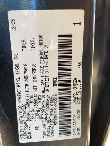 Certified 2026 Toyota Tundra SR RWD image 16