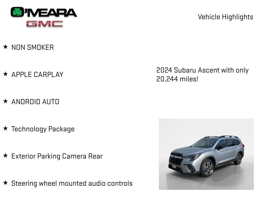 Used 2024 Subaru Ascent Limited w/ Technology Package AWD/4WD image 7