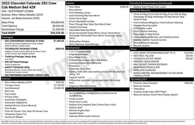 Used 2023 Chevrolet Colorado ZR2 w/ ZR2 Convenience Package III image 16