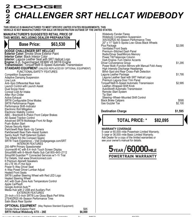 Used 2022 Dodge Challenger SRT Hellcat image 2