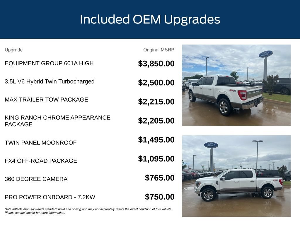 Used 2023 Ford F150 King Ranch w/ Equipment Group 601A High AWD/4WD image 11