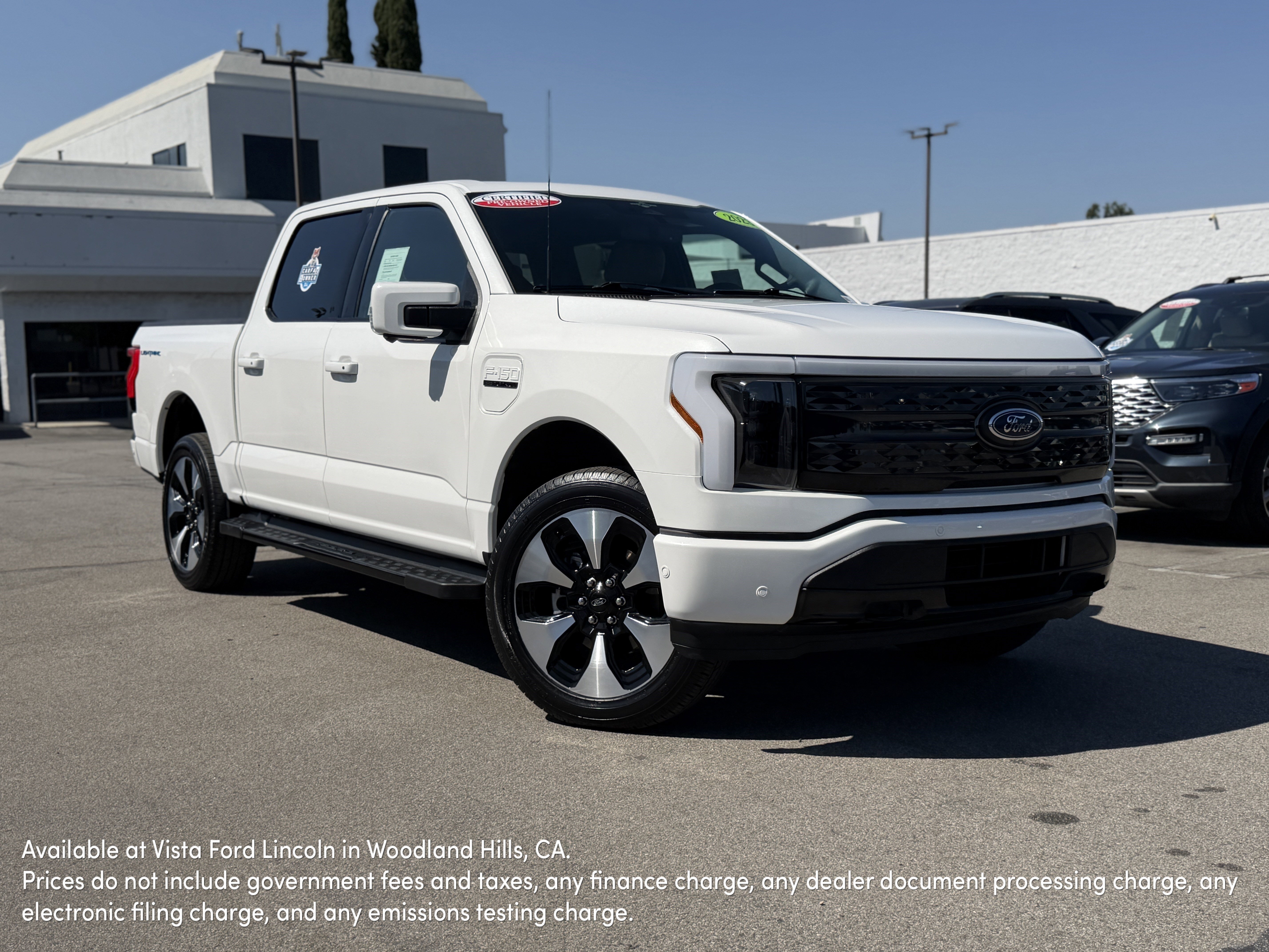 Certified 2023 Ford F150 Lightning Platinum image 1