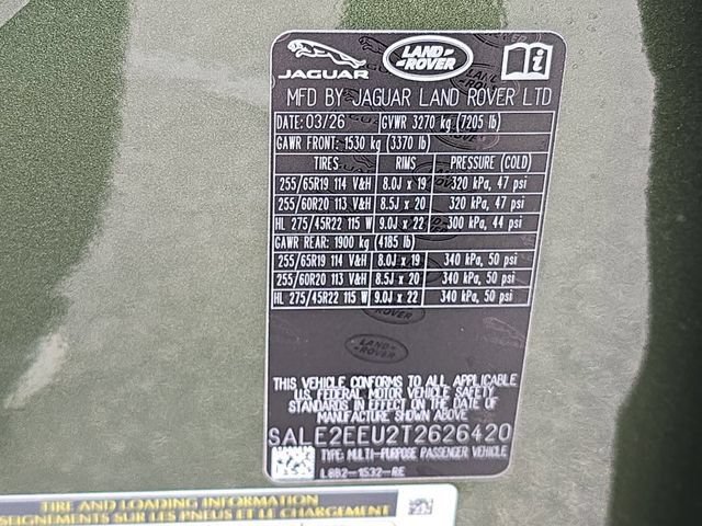 Certified 2026 Land Rover Defender 110 X-Dynamic SE AWD/4WD image 35
