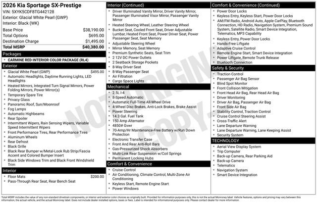 New 2026 Kia Sportage SX AWD/4WD image 21