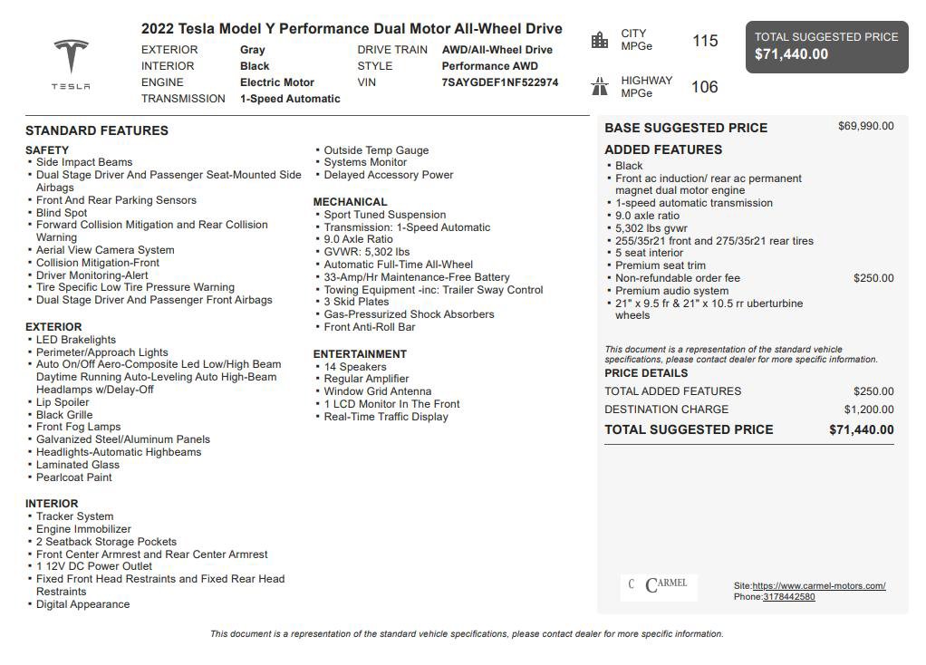 Used 2022 Tesla Model Y Performance image 3