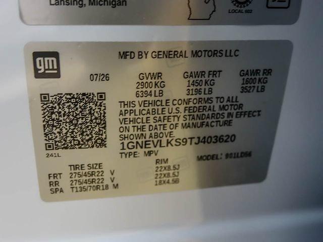 New 2026 Chevrolet Traverse RS w/ LPO, Floor Liner Package AWD/4WD image 27