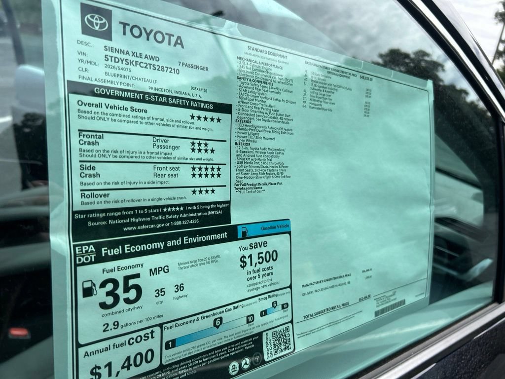 New 2026 Toyota Sienna XLE AWD/4WD image 32